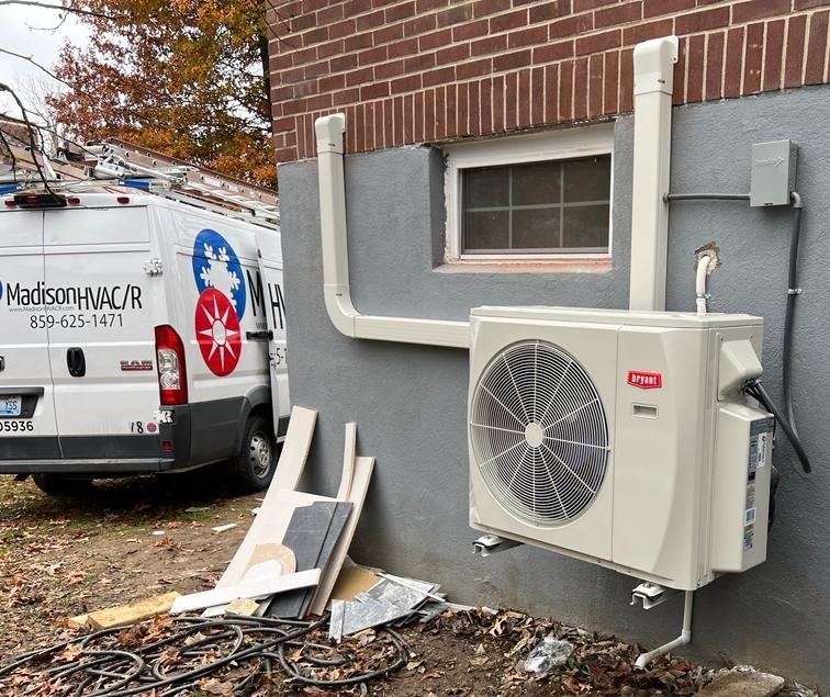 New Efficient Ductless Mini-Split on 3rd St. in Richmond, Madison County, KY