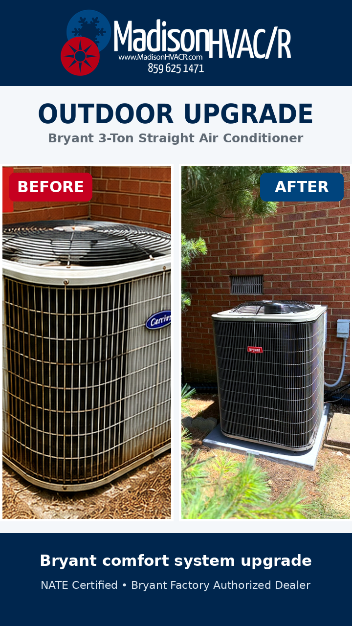 Richmond KY Bryant 3-Ton HVAC Replacement